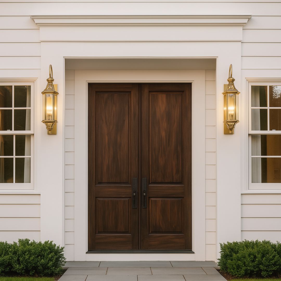 Elegant Outdoor Wall Light – Waterproof Brass Finish Outdoor Lantern