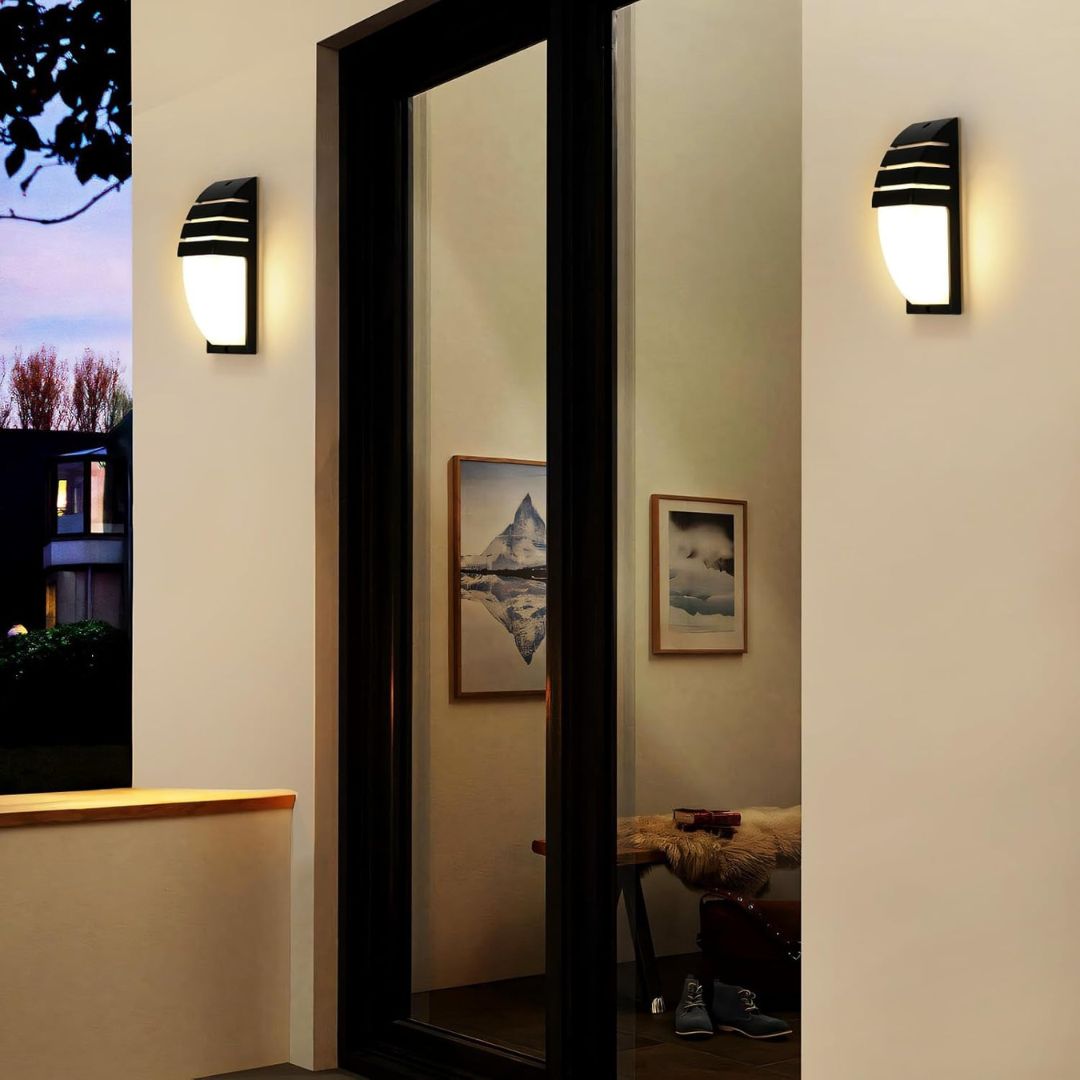 Outdoor Wall Light with 6W LED, Graphite Gray Aluminium Exterior Sconce