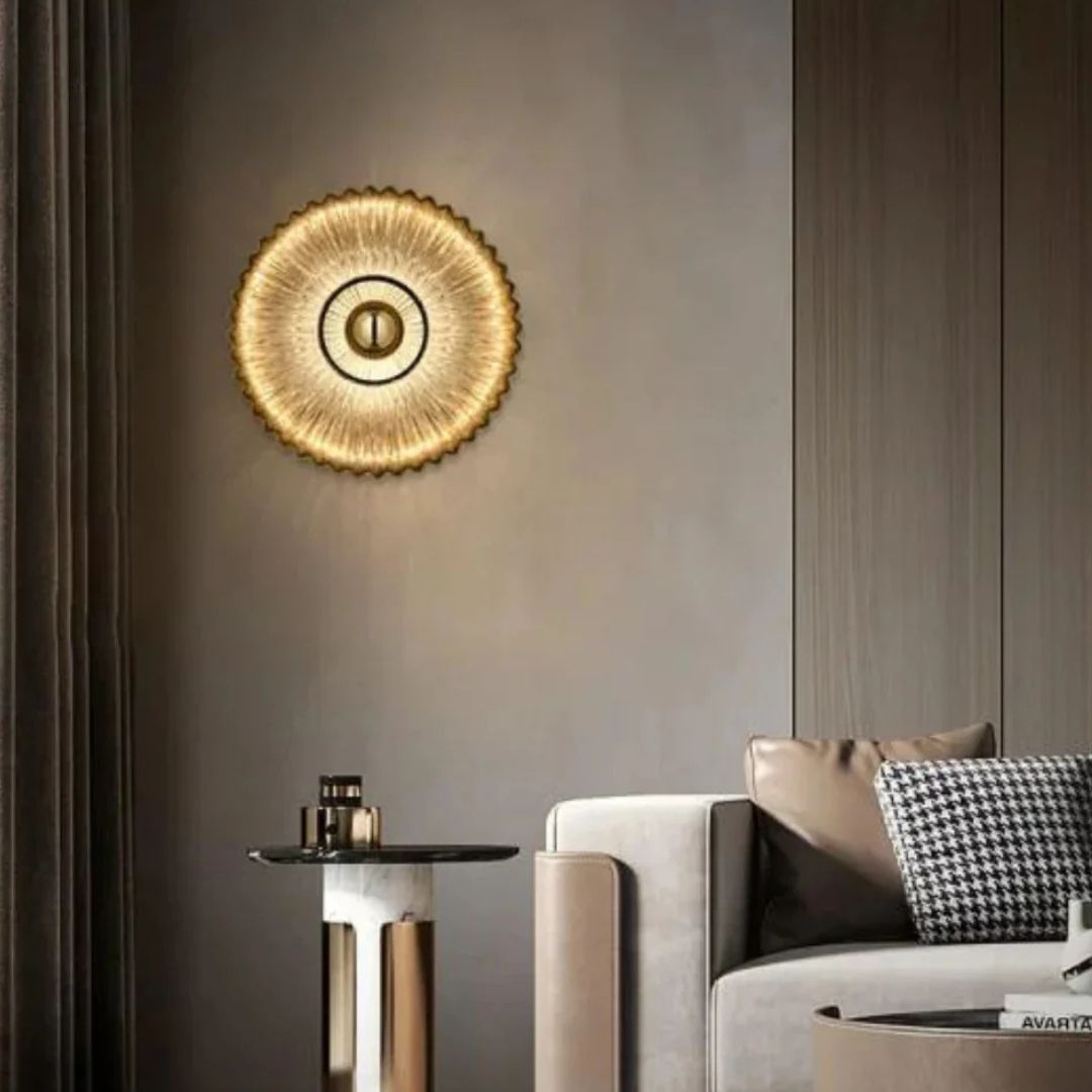 Retro Glass Wall Lamp Smoky Gray LED Light E27 Warm Tone