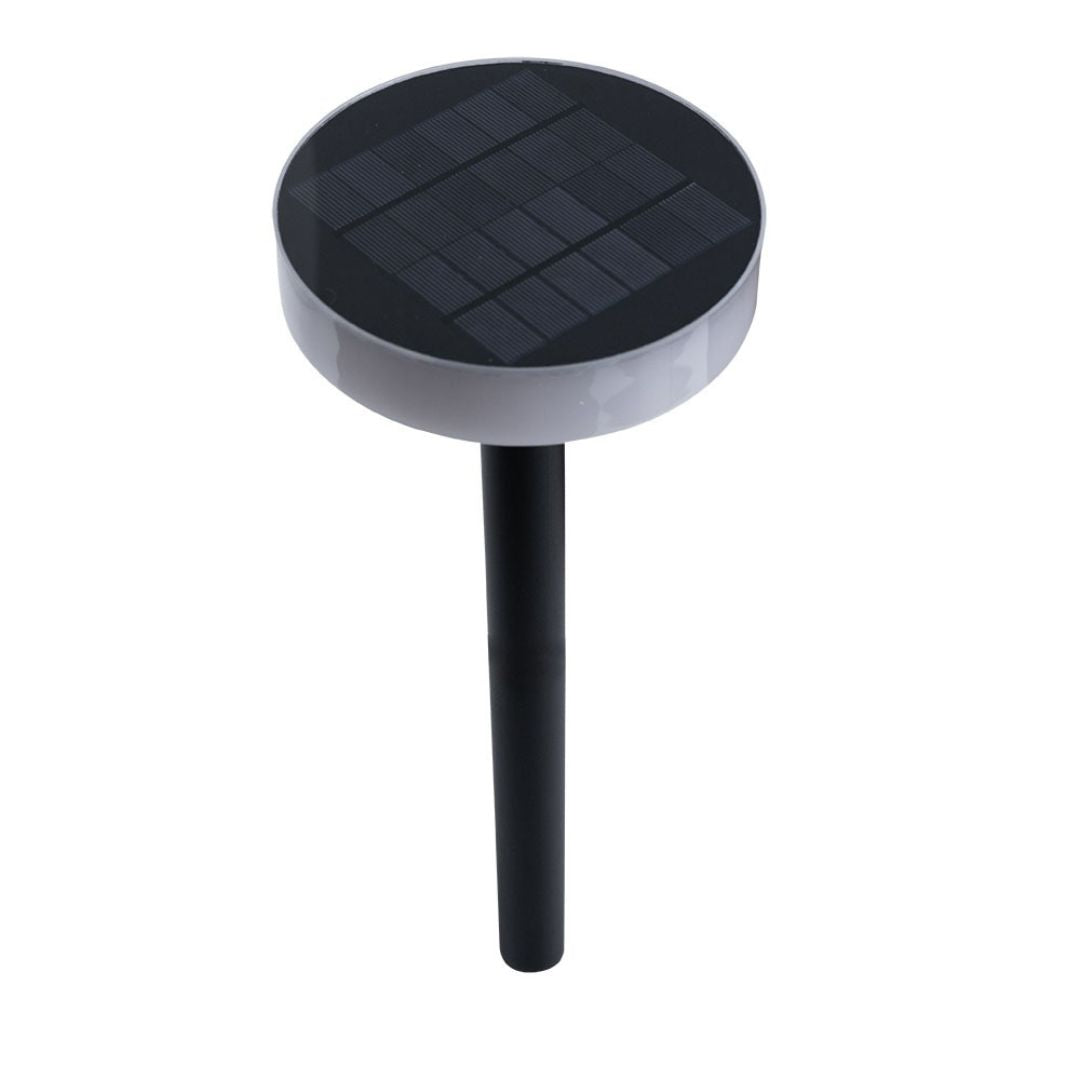Solar LED Garden Light with Spike Black Outdoor Lamp