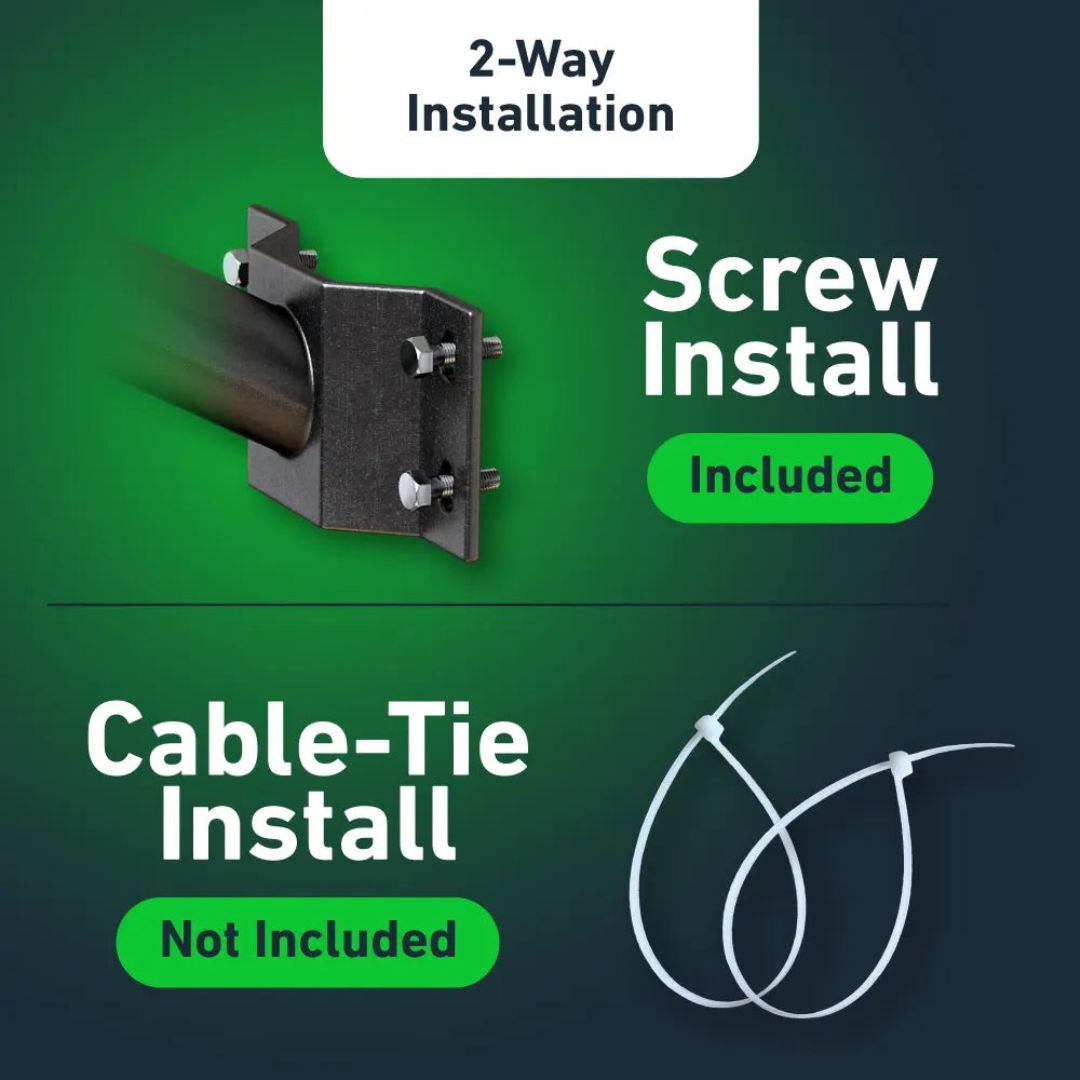 Solar Street Light with 3 Adjustable Heads and Motion Sensor - 800 Lumens
