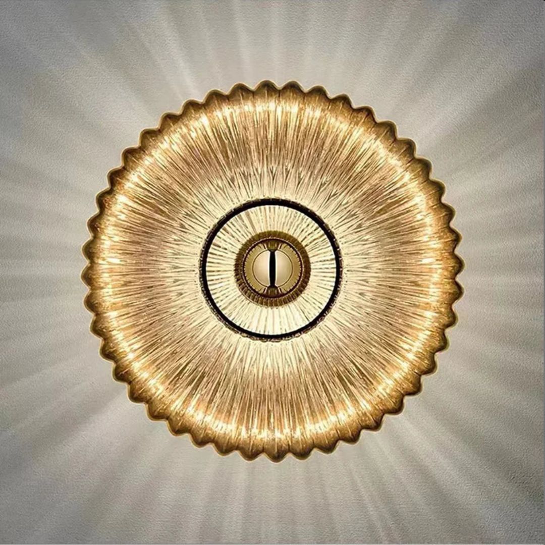 Retro Glass Wall Lamp Smoky Gray LED Light E27 Warm Tone