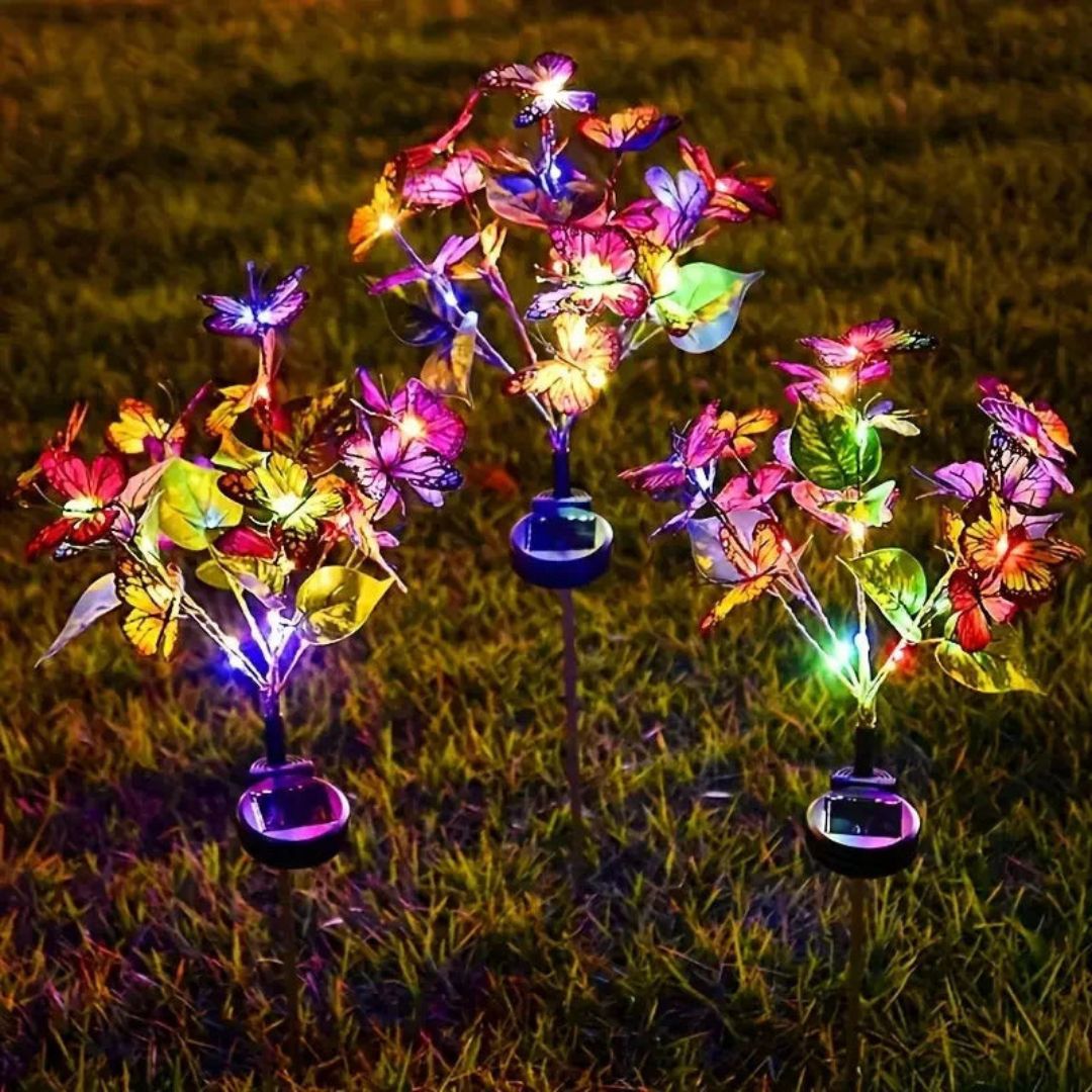 Solar Butterfly Garden Lights – Colorful LED Outdoor Solar Lights for Decor