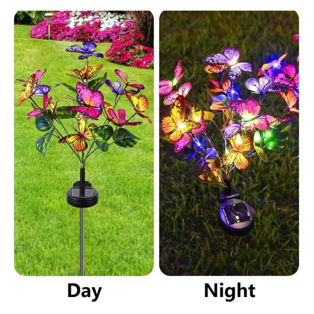 Solar Butterfly Garden Lights – Colorful LED Outdoor Solar Lights for Decor
