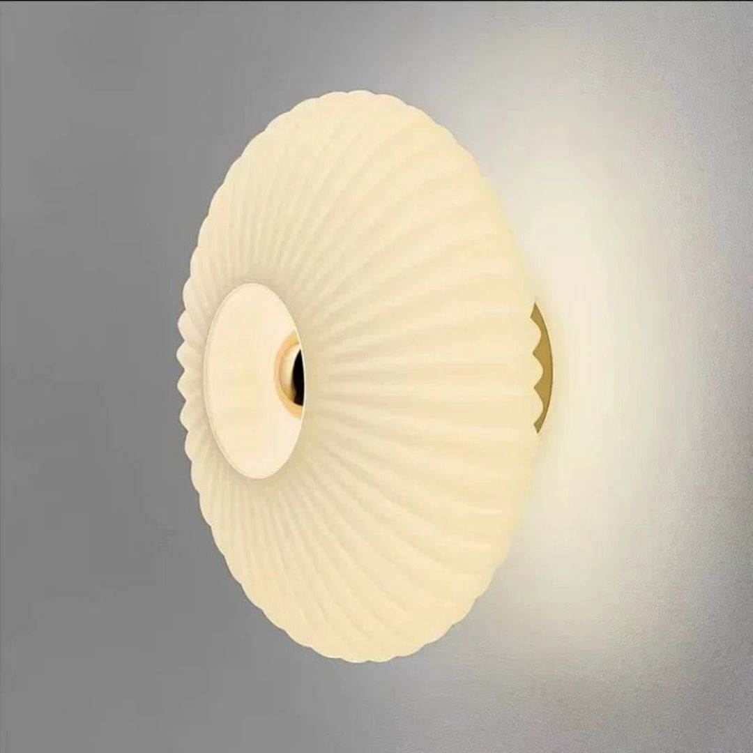 Retro Glass Wall Lamp Smoky Gray LED Light E27 Warm Tone