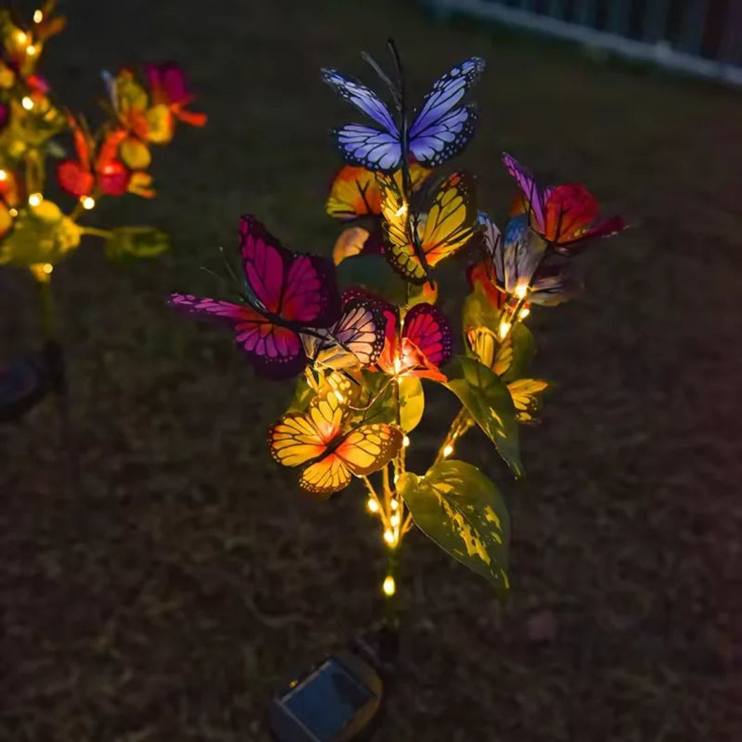 Solar Butterfly Garden Lights – Colorful LED Outdoor Solar Lights for Decor