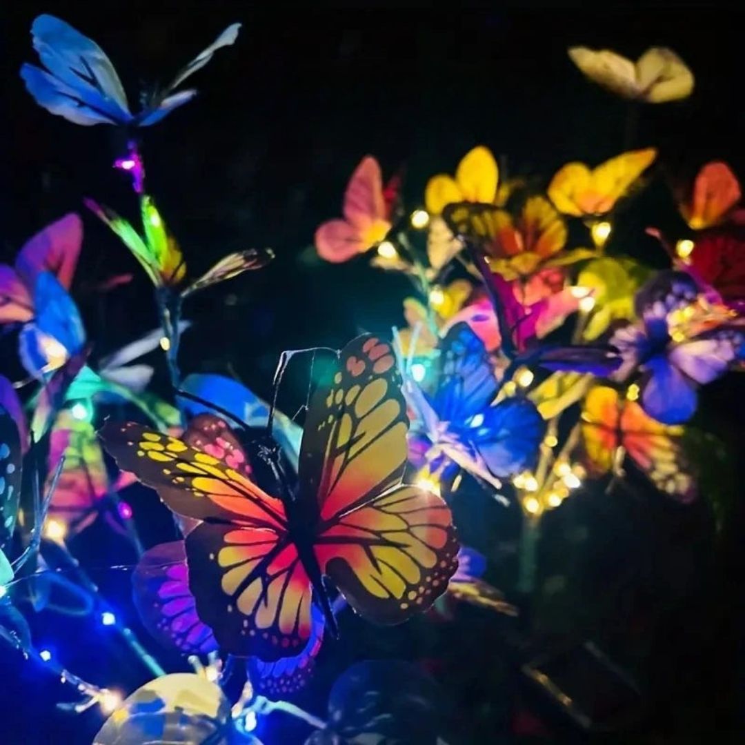 Solar Butterfly Garden Lights – Colorful LED Outdoor Solar Lights for Decor
