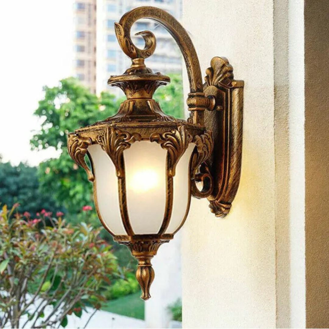 Vintage Weatherproof Outdoor Wall Light - Die-Cast Aluminum Exterior Sconce