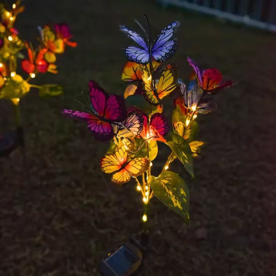 Solar Butterfly Garden Lights – Colorful LED Outdoor Solar Lights for Decor