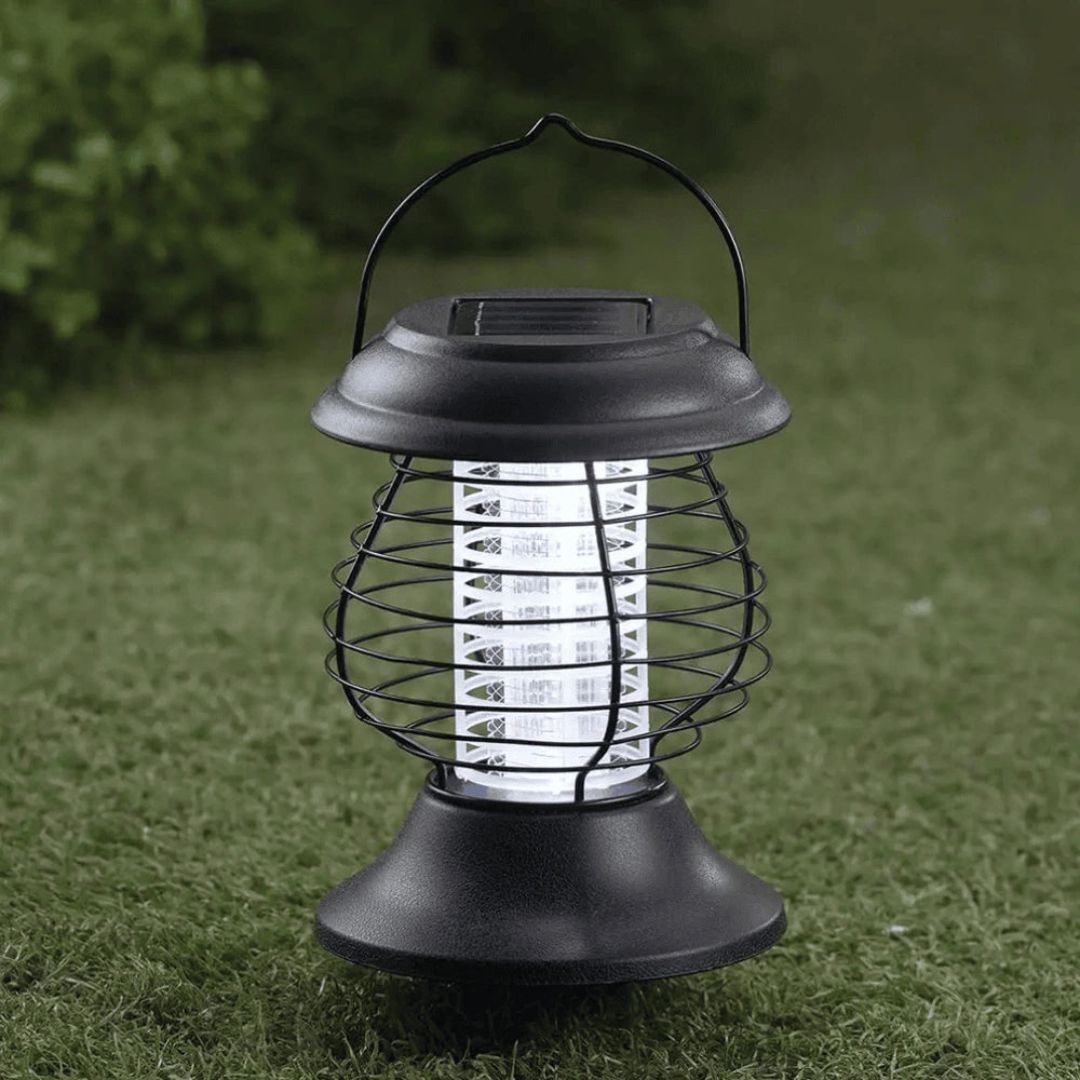 Solar Powered Mosquito Lantern with UV Zapper and Ambient Light