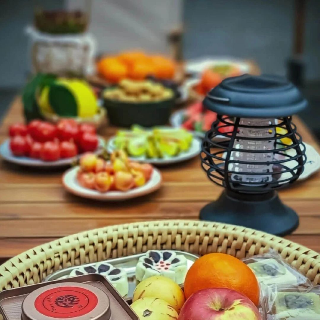 Solar Powered Mosquito Lantern with UV Zapper and Ambient Light