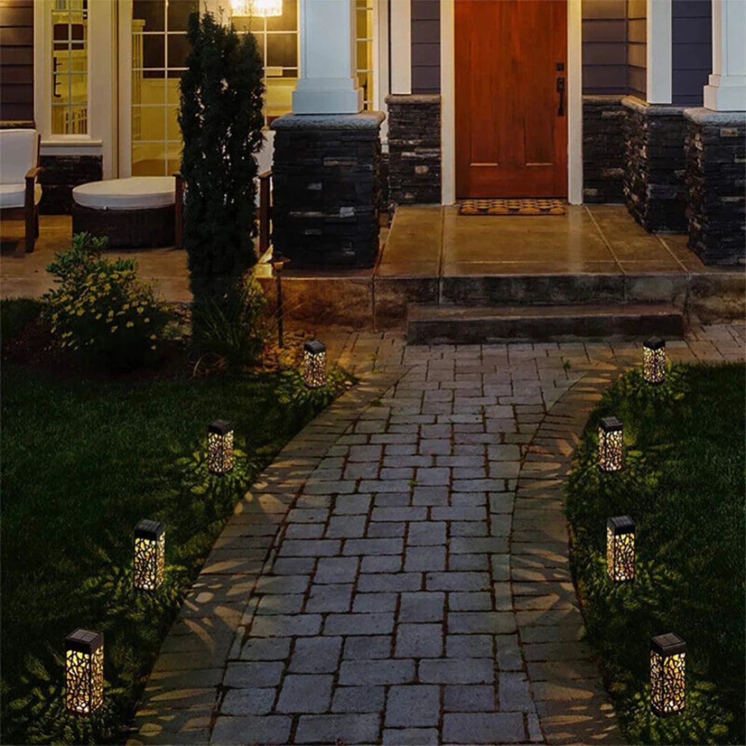 Solar Stake Lights – 4-Pack, Waterproof, Outdoor LED