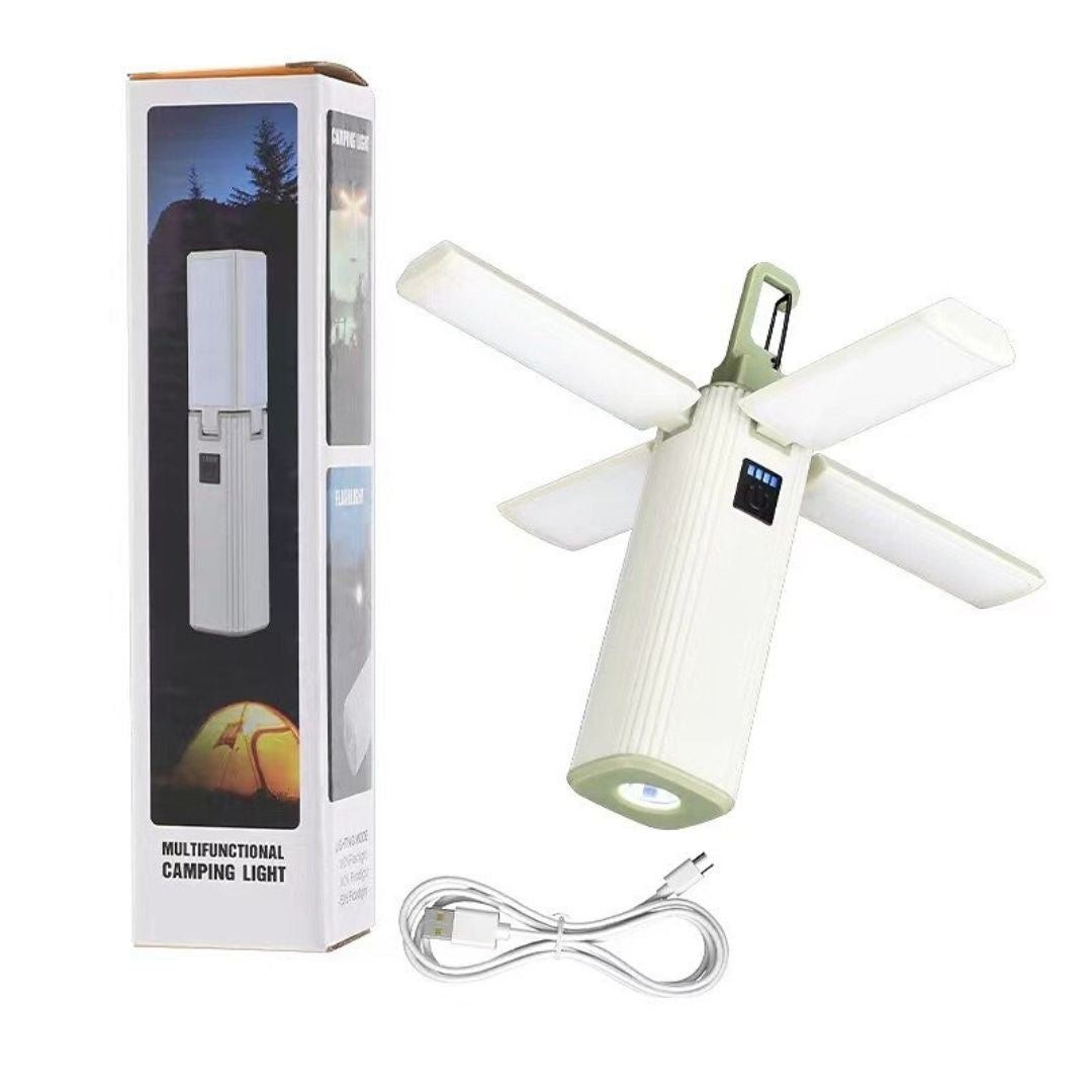 3-in-1 Camping Light USB Rechargeable Tent Lantern with Phone Charger