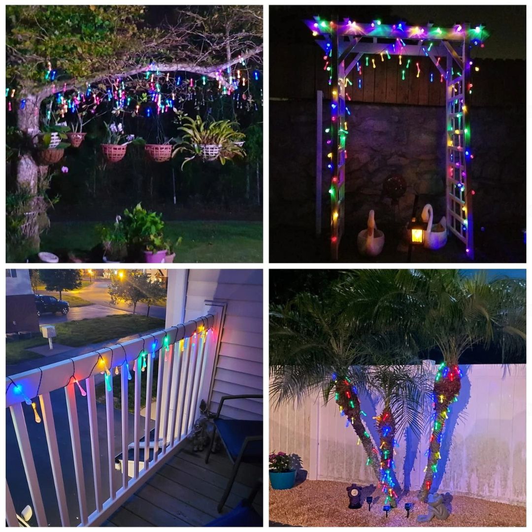 Solar String Lights 10M 100LED Waterproof Teardrop Outdoor Lights