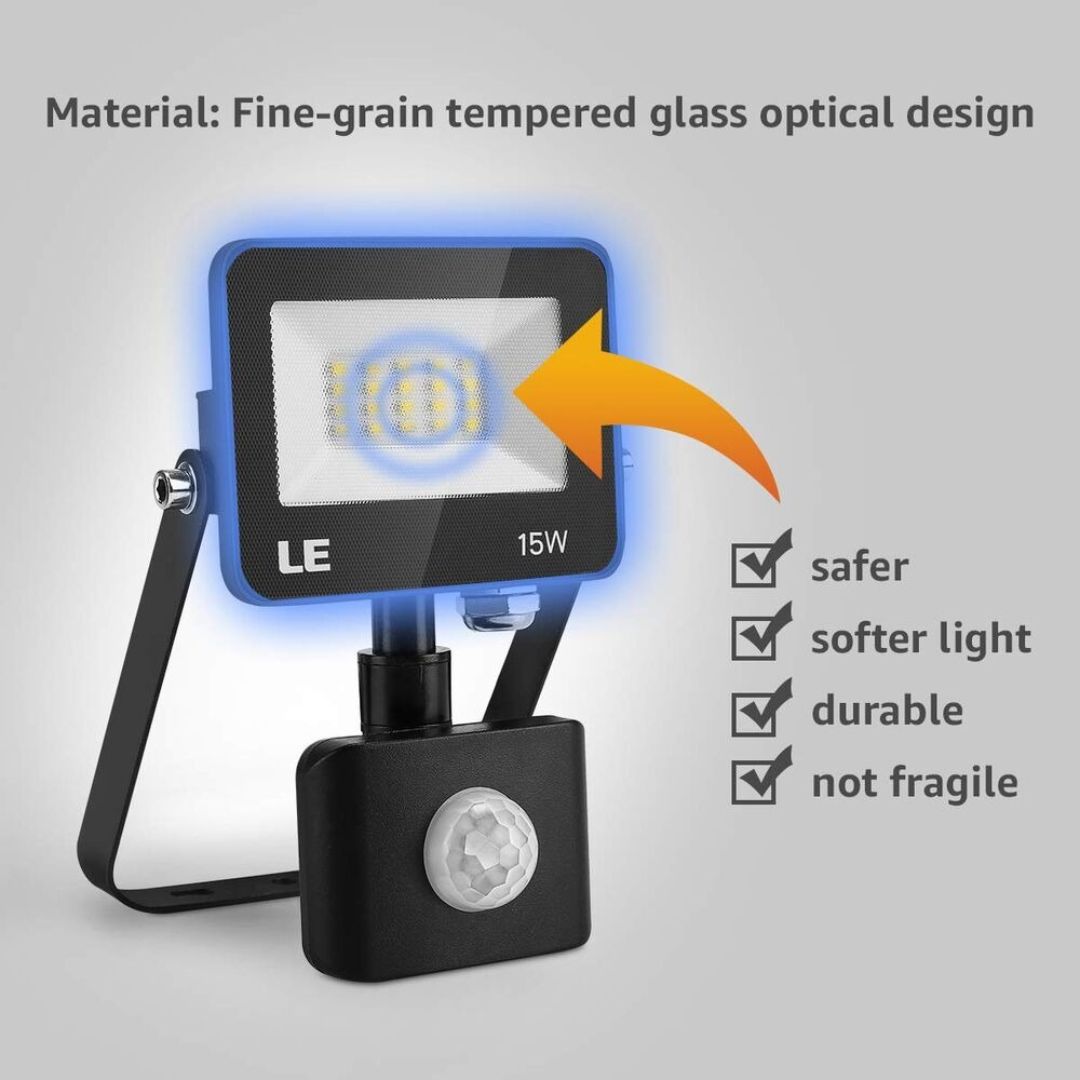 LED Flood Light Motion Sensor 15W/30W/50W 5000K Waterproof Outdoor