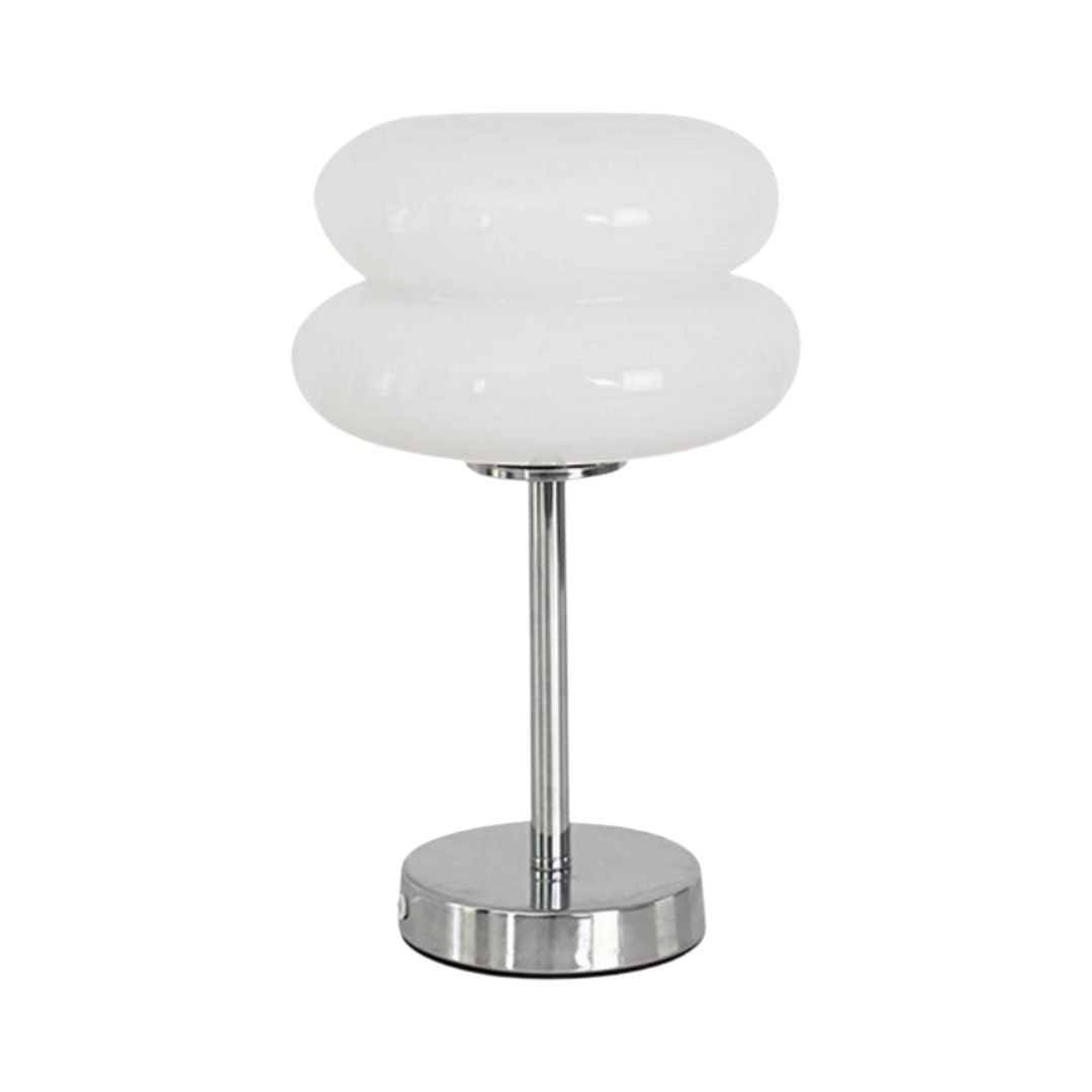 Glass Table Lamp – Dimmable, Cloud Design, 3 Color Modes