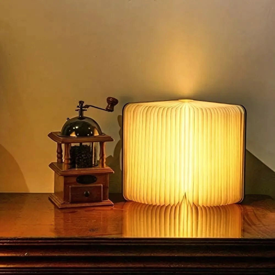 Foldable LED Lamp with 360-Degree Adjustable Design – Warm White Light