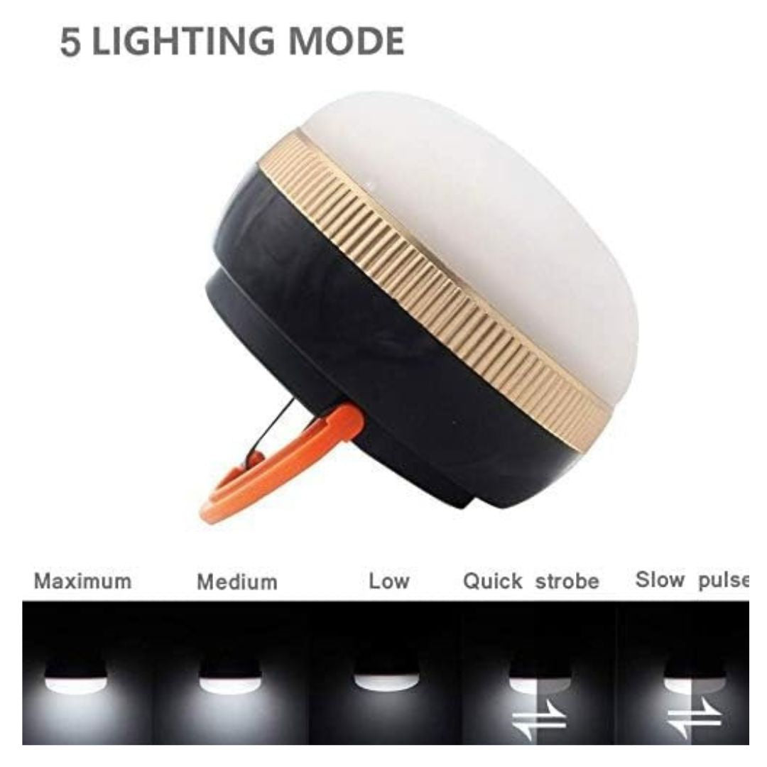 Portable LED Camping Lanterns 2-Pack with 5 Modes Battery Powered