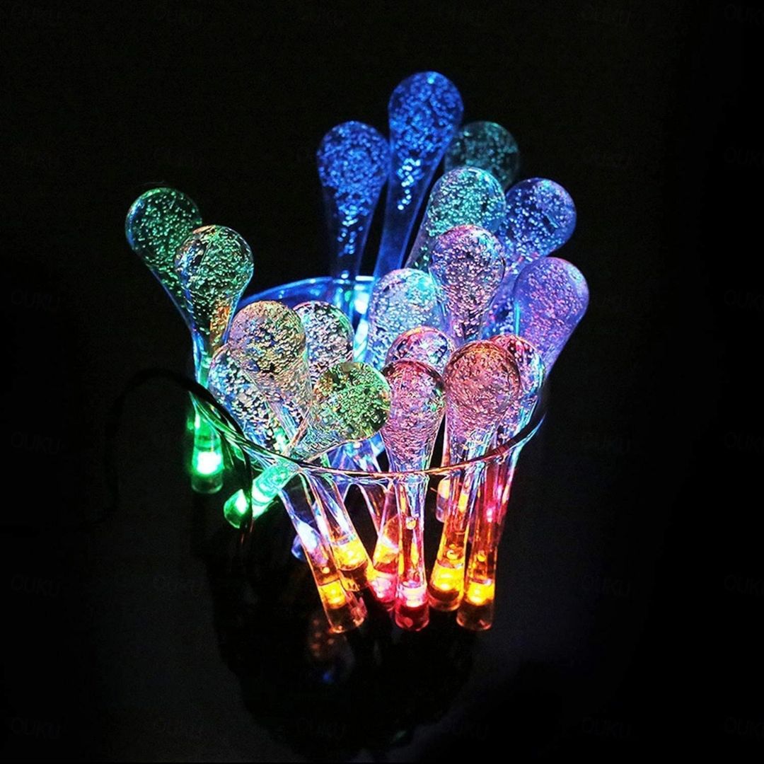 Solar String Lights 10M 100LED Waterproof Teardrop Outdoor Lights