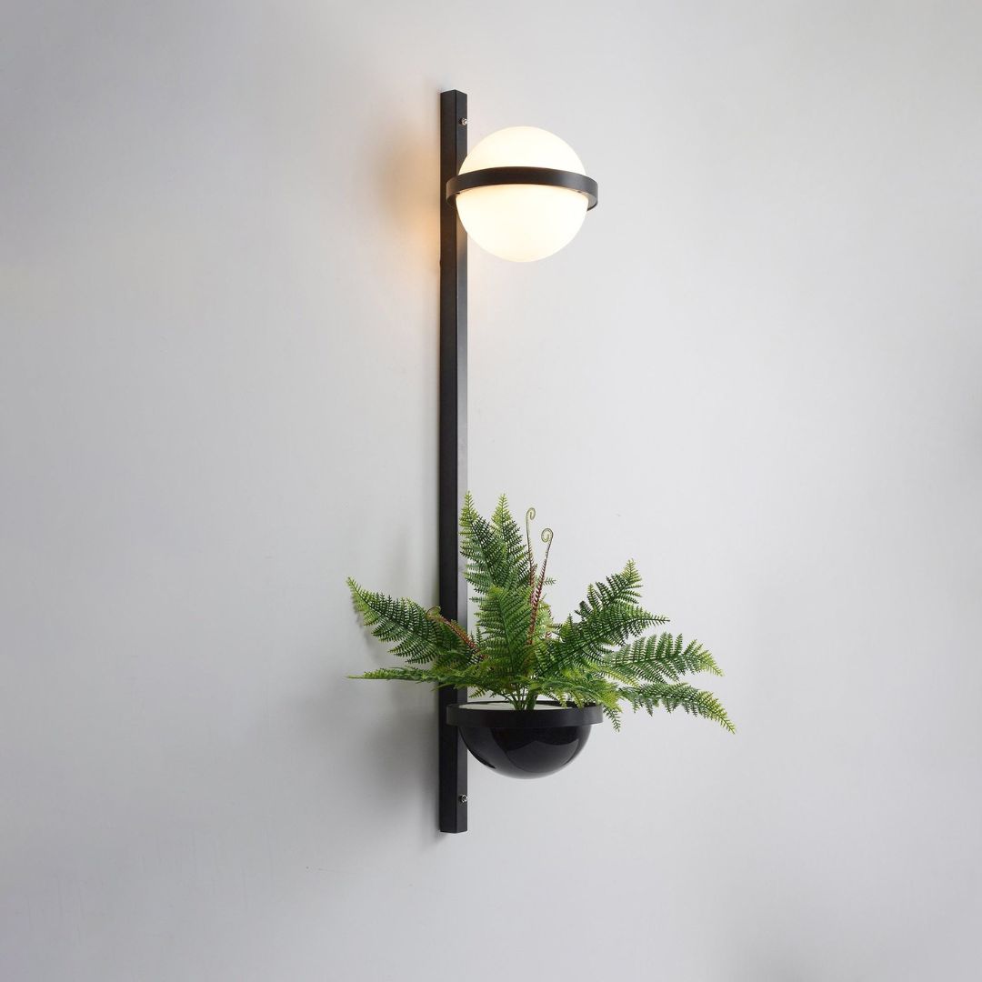 Modern Outdoor Wall Light, IP65 Rated, Black Metal, Integrated LED