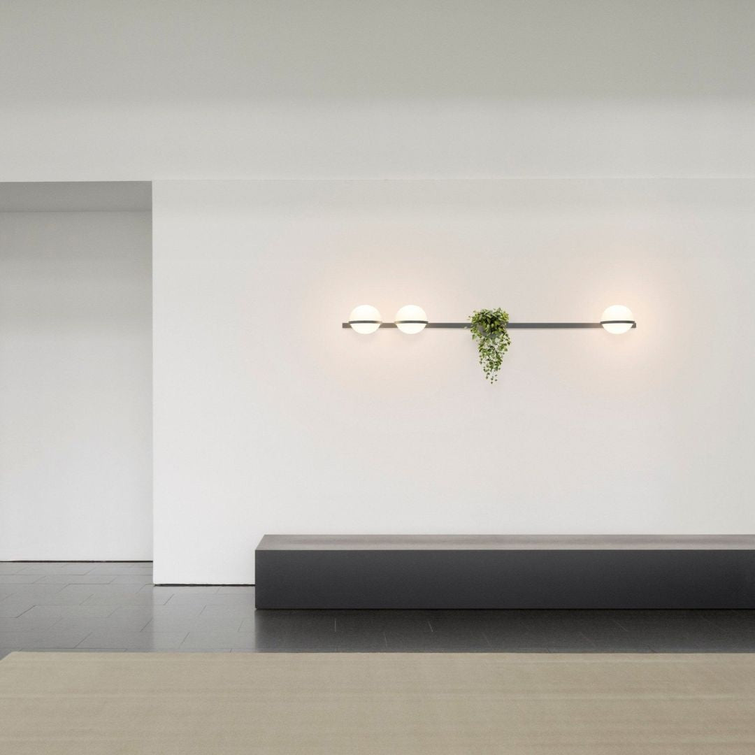 Modern Outdoor Wall Light, IP65 Rated, Black Metal, Integrated LED