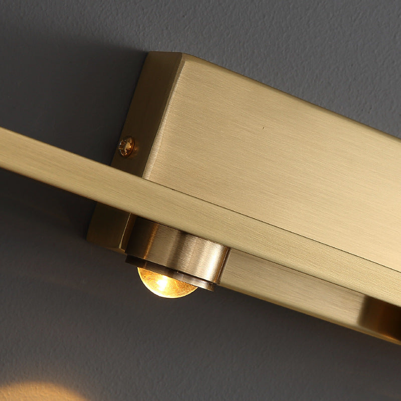 Elegant Bathroom Wall Light Sconce with Gold Finish – Frosted Acrylic Diffuser