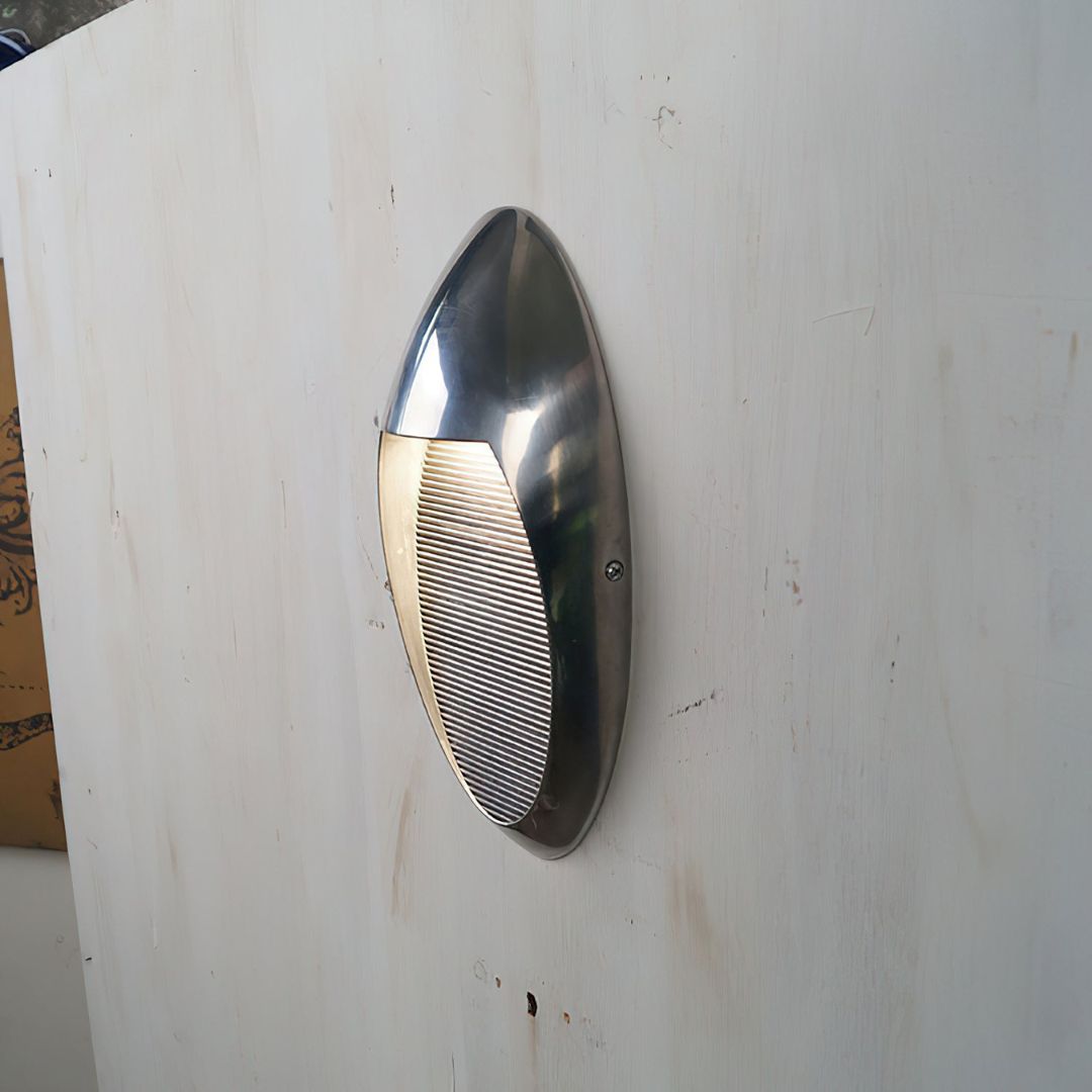 Scandi-Style Outdoor Wall Lamp with Integrated LED - Aluminium Exterior Sconce