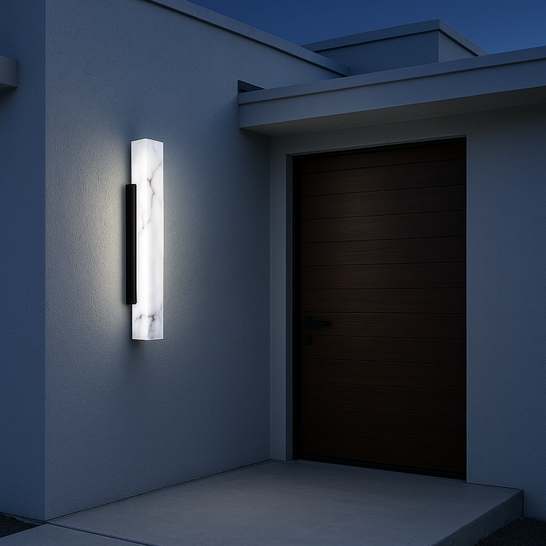 LED Wall Light – Stainless Steel, IP65, Warm & Cool White