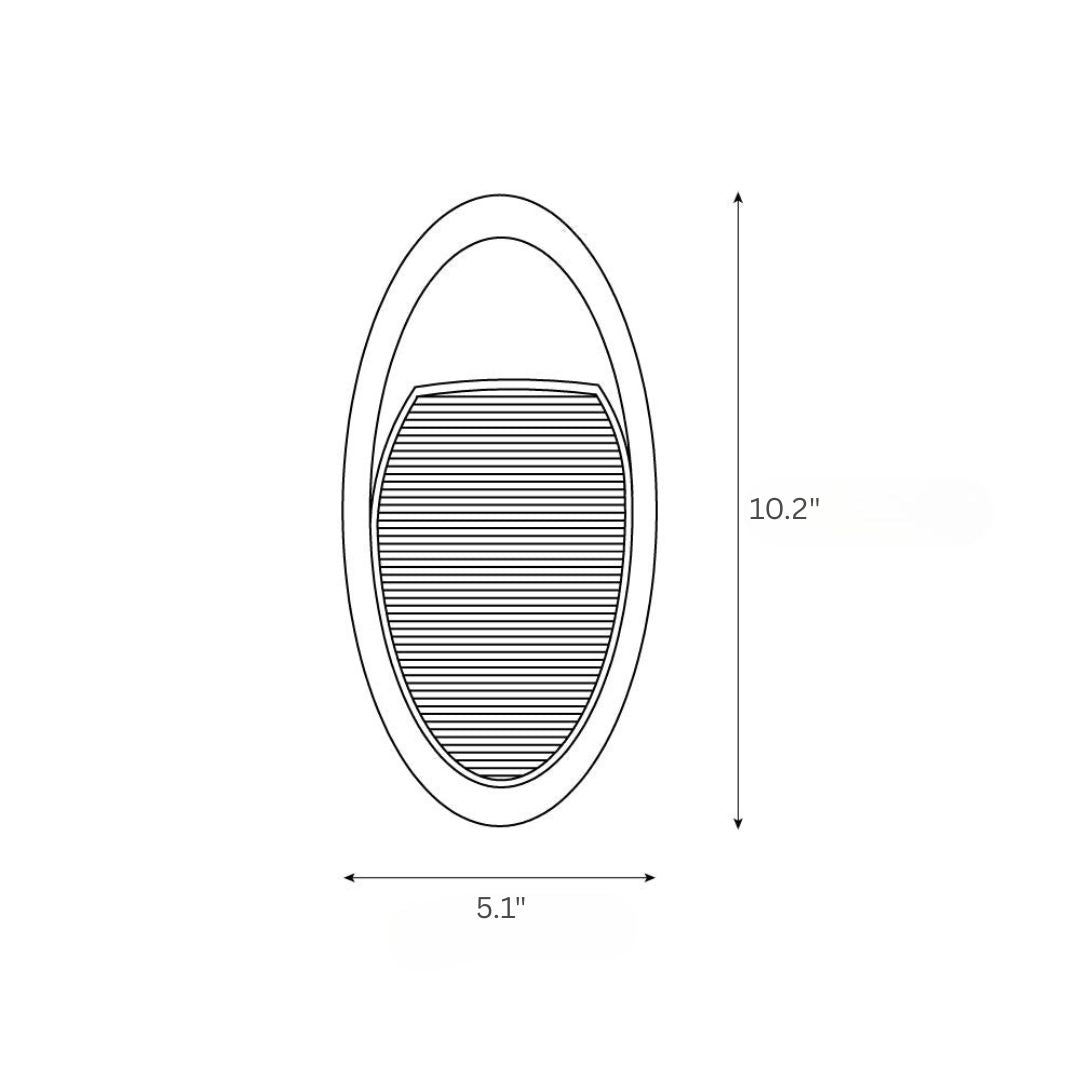 Scandi-Style Outdoor Wall Lamp with Integrated LED - Aluminium Exterior Sconce