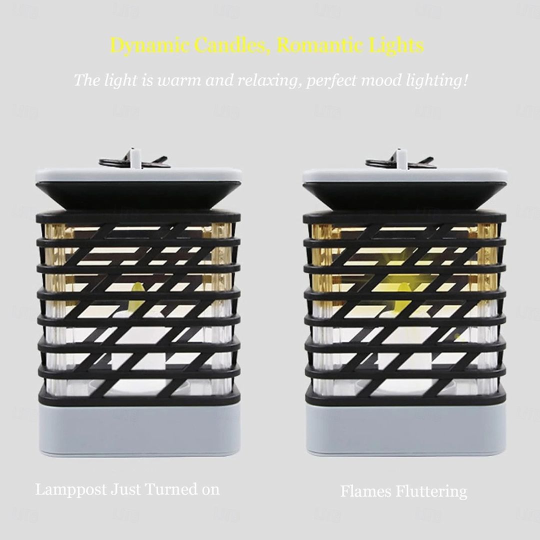 Solar LED Lantern Lights Outdoor Waterproof Warm White