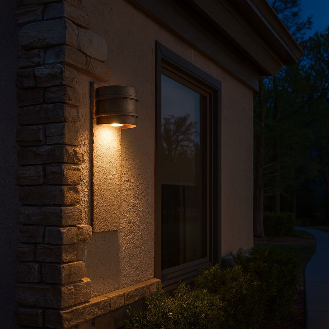 Outdoor Wall Sconce Light Brown Iron 16in Wet Rated with GU10 Socket