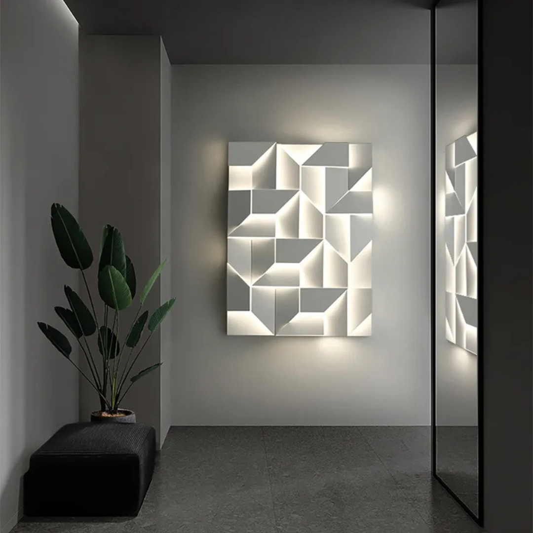 LED Pendant Light, Silver, Wall/Ceiling Mount, Cool White, E27