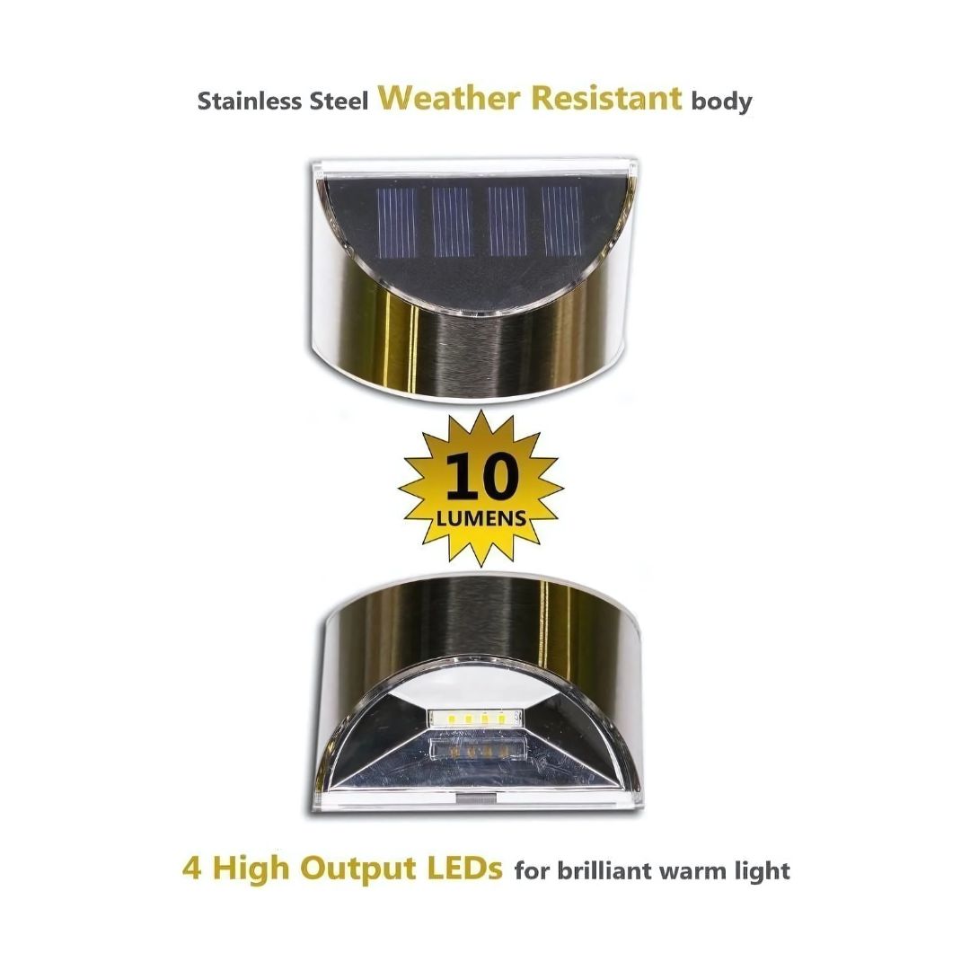 Outdoor LED Wall Light Stainless Steel Waterproof IP65 for Decks & Patios