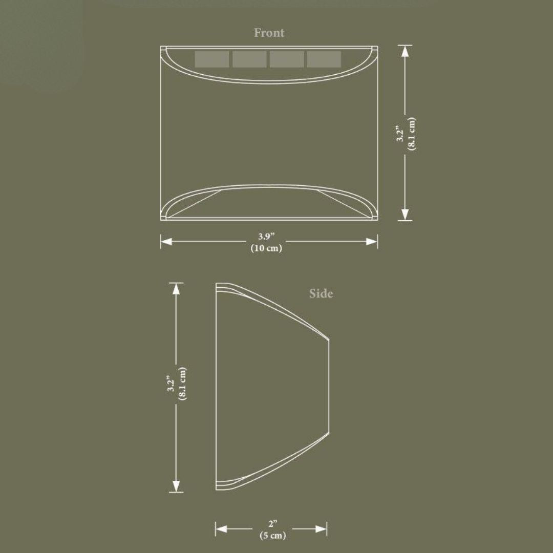 Outdoor LED Wall Light Stainless Steel Waterproof IP65 for Decks & Patios