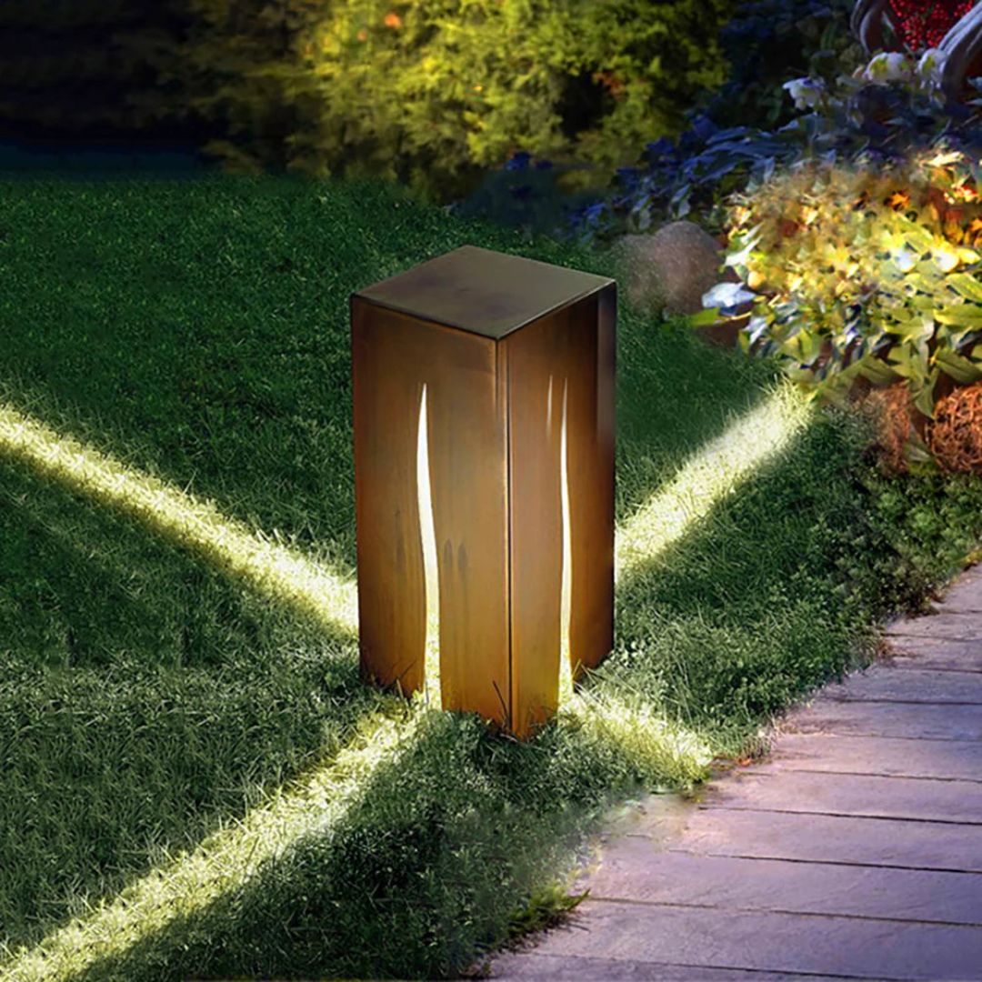 Modern Cube Outdoor Light with Integrated LED – IP65 Waterproof Garden Lighting