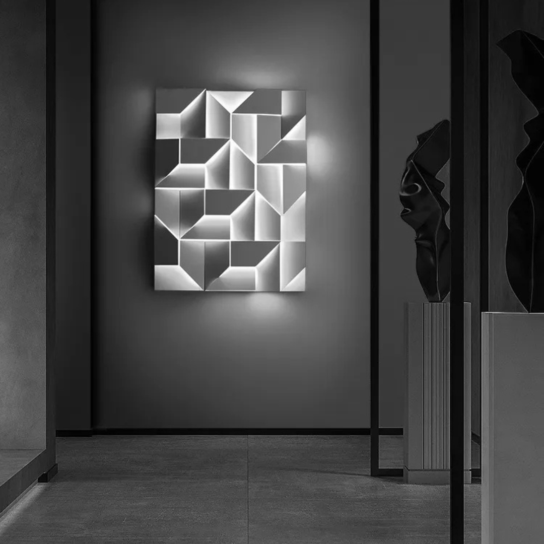 LED Pendant Light, Silver, Wall/Ceiling Mount, Cool White, E27