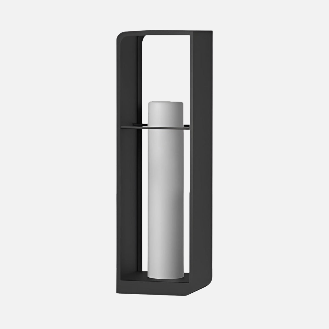 Large Outdoor Lantern with LED Light - Weather-Resistant Stainless Steel Garden Lantern