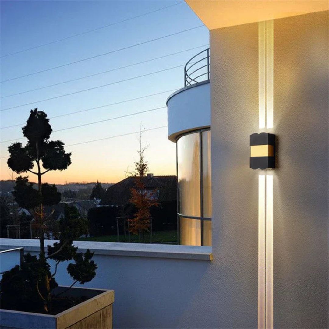 LED Waterproof Outdoor Wall Light - Modern Exterior Wall Sconce for Gardens and Patios