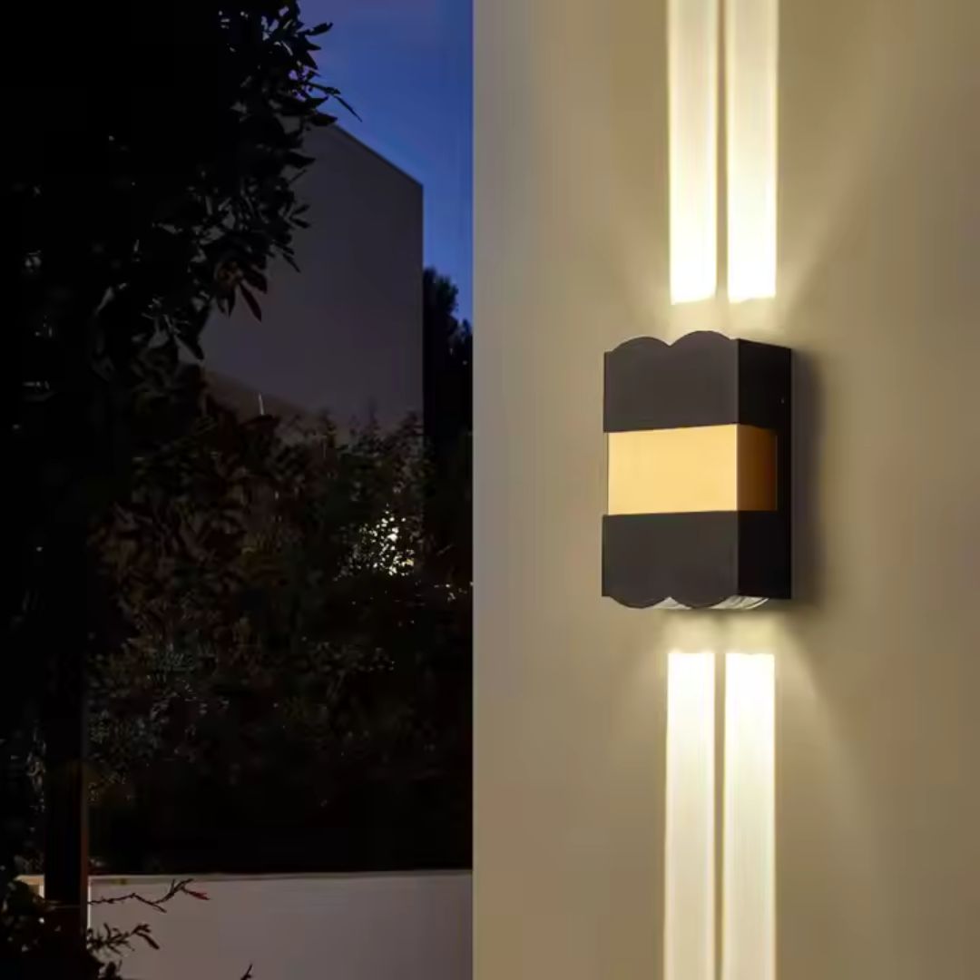 LED Waterproof Outdoor Wall Light - Modern Exterior Wall Sconce for Gardens and Patios