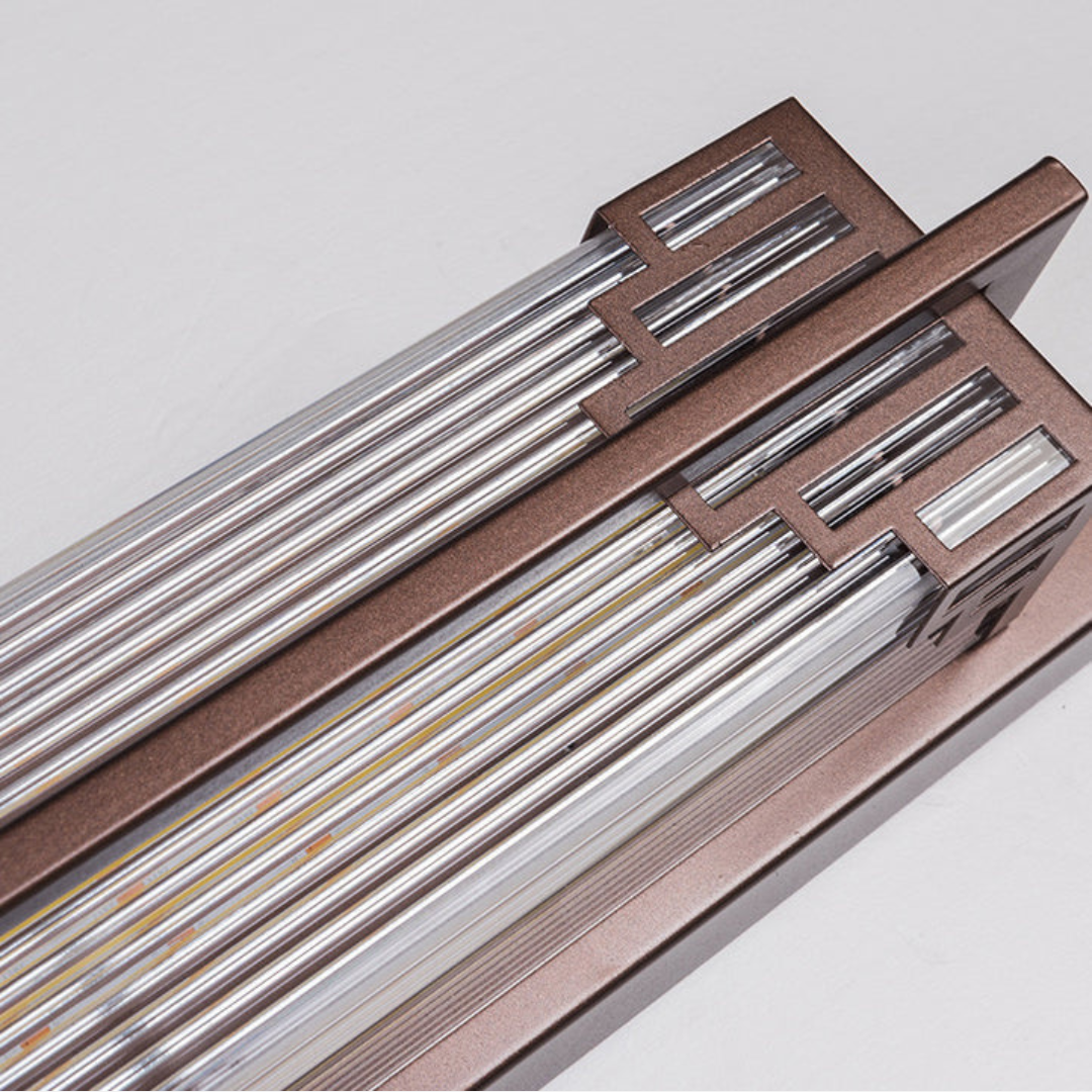 Waterproof Outdoor Wall Light, Stainless Steel & Glass Outdoor Lantern