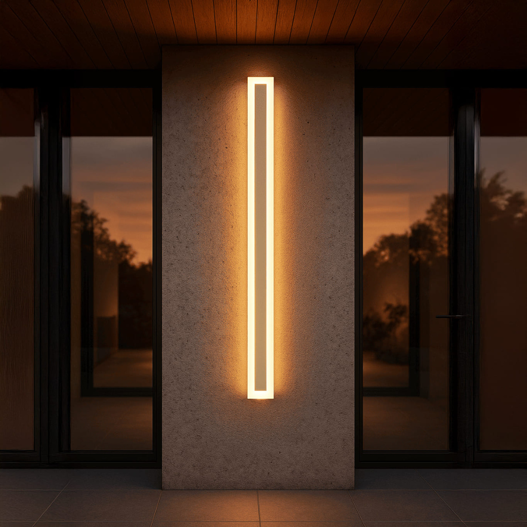 Outdoor Wall Light – Remote-Controlled LED, IP65, Modern Design