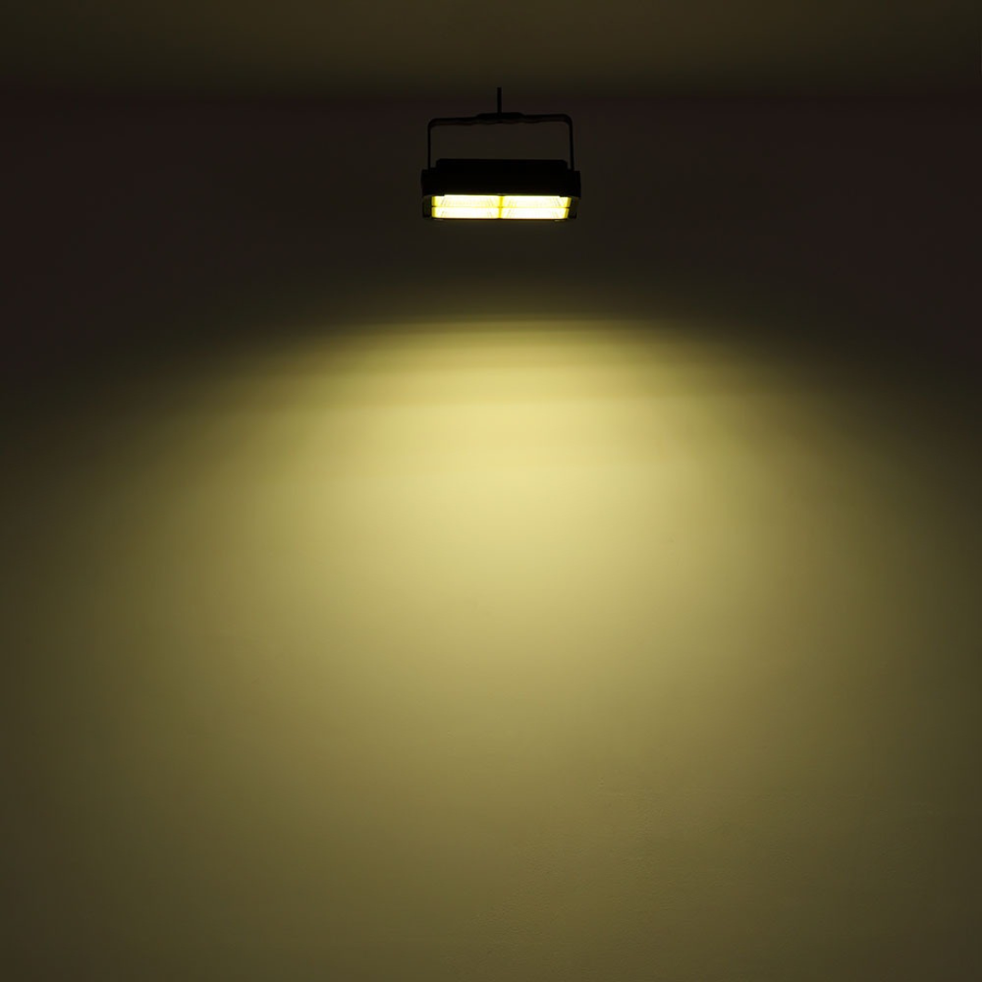 LED Solar Spotlight Outdoor 2000lm Dimmable Black IP44