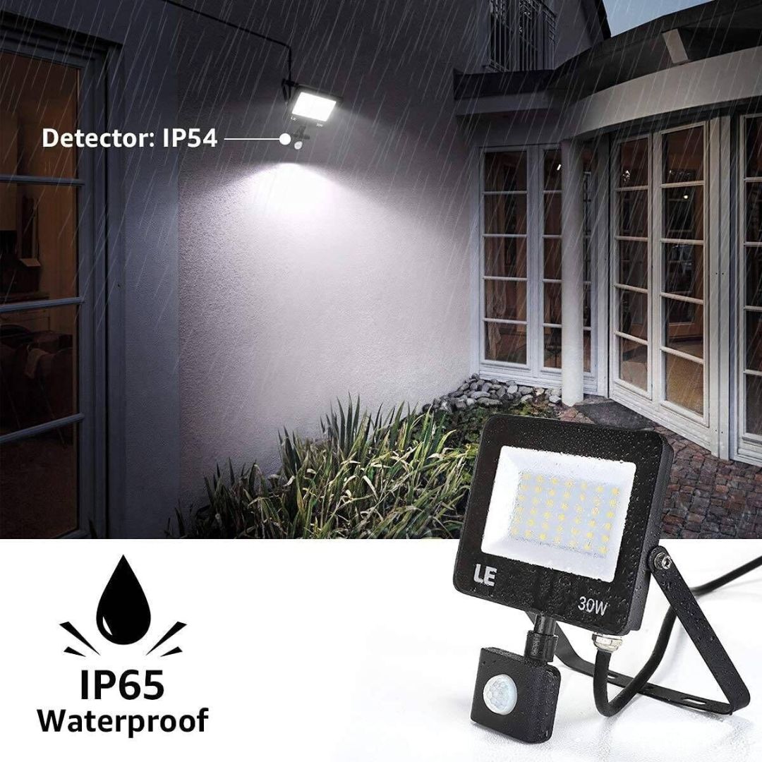 LED Flood Light Motion Sensor 15W/30W/50W 5000K Waterproof Outdoor