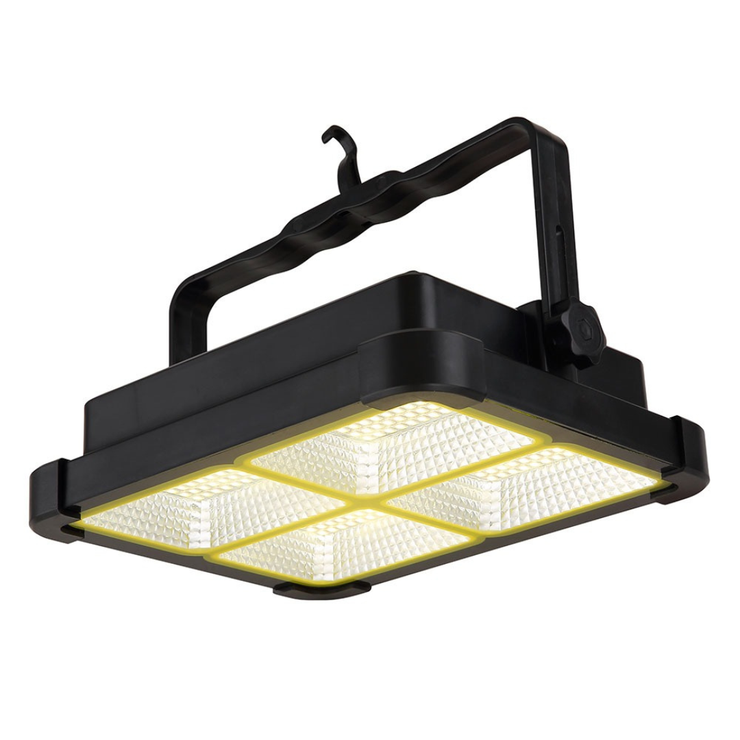 LED Solar Spotlight Outdoor 2000lm Dimmable Black IP44