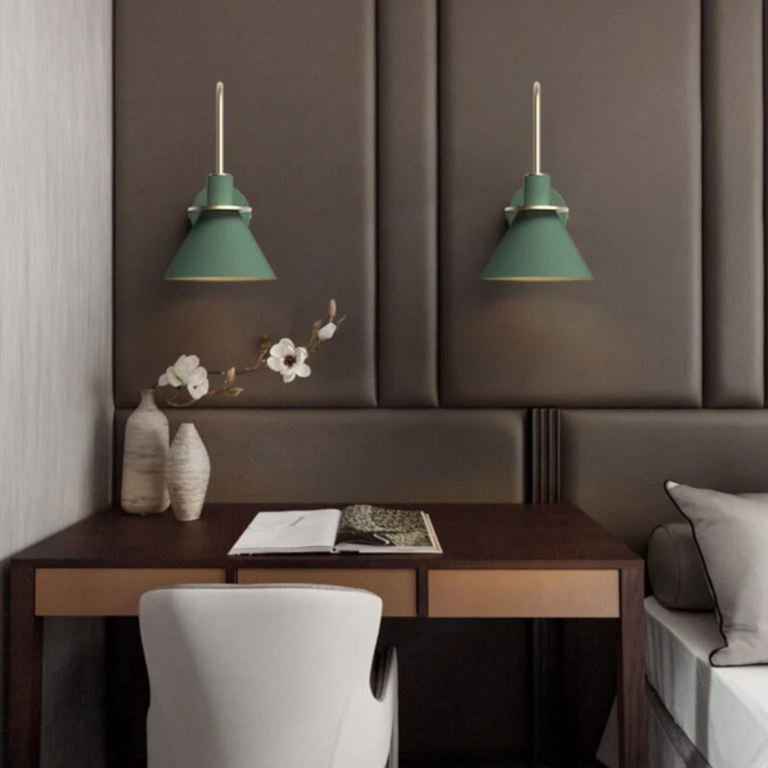 Minimalist Wall Sconce – LED, Iron Finish, Modern Design