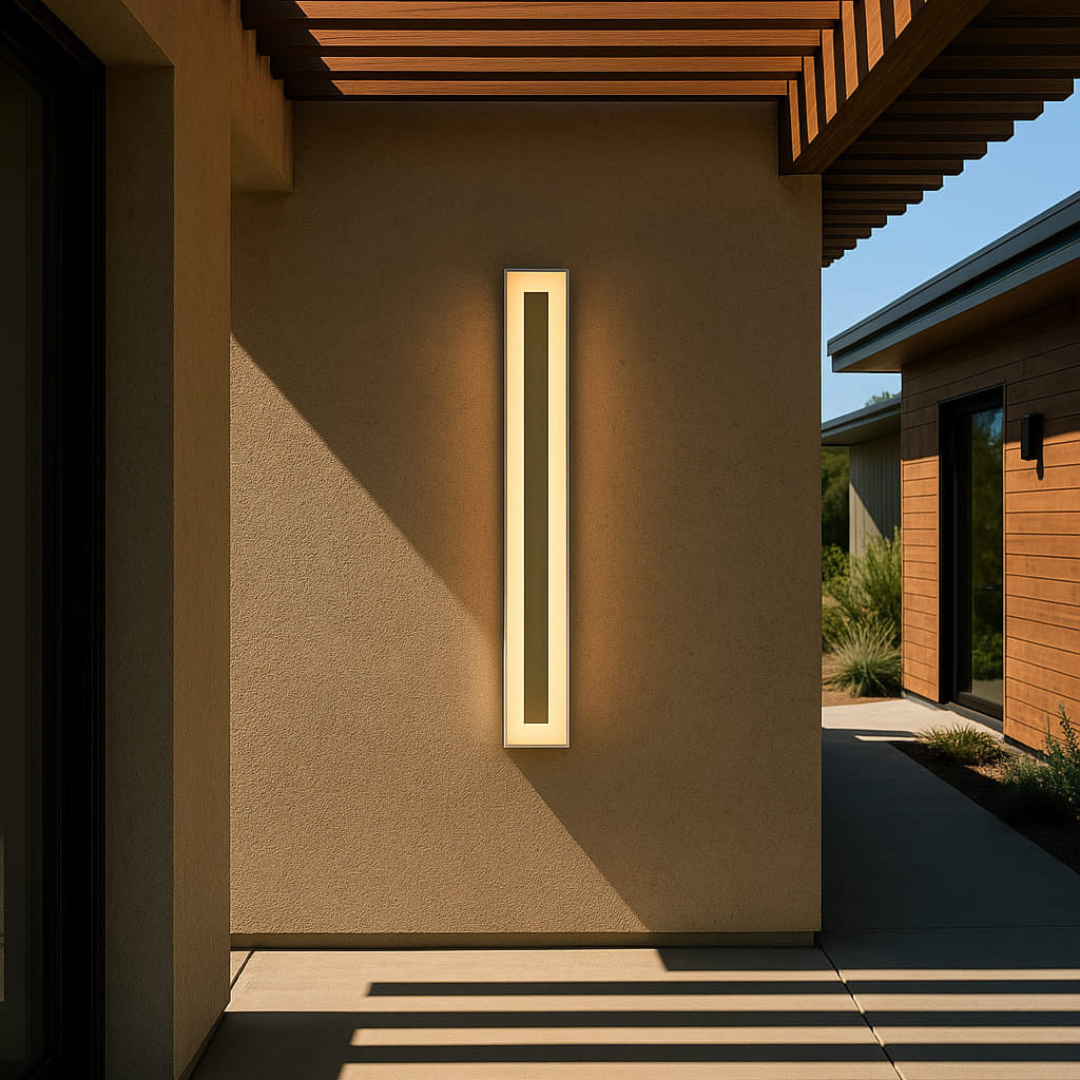 Outdoor Wall Light – Remote-Controlled LED, IP65, Modern Design