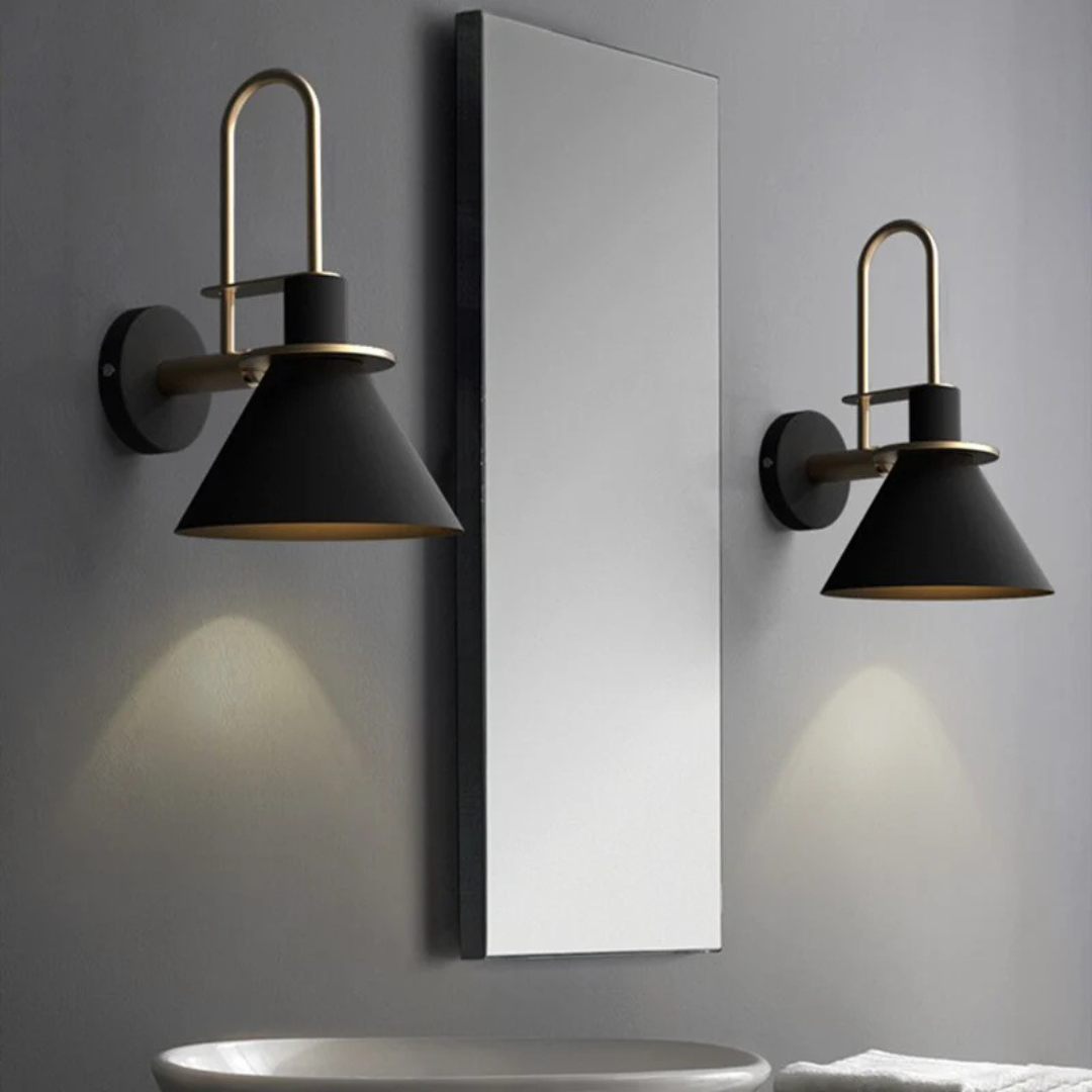 Minimalist Wall Sconce – LED, Iron Finish, Modern Design