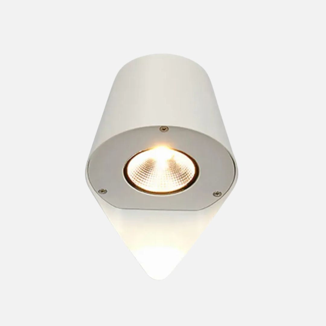 Outdoor Wall Light Black Aluminium 3000K Warm White IP54