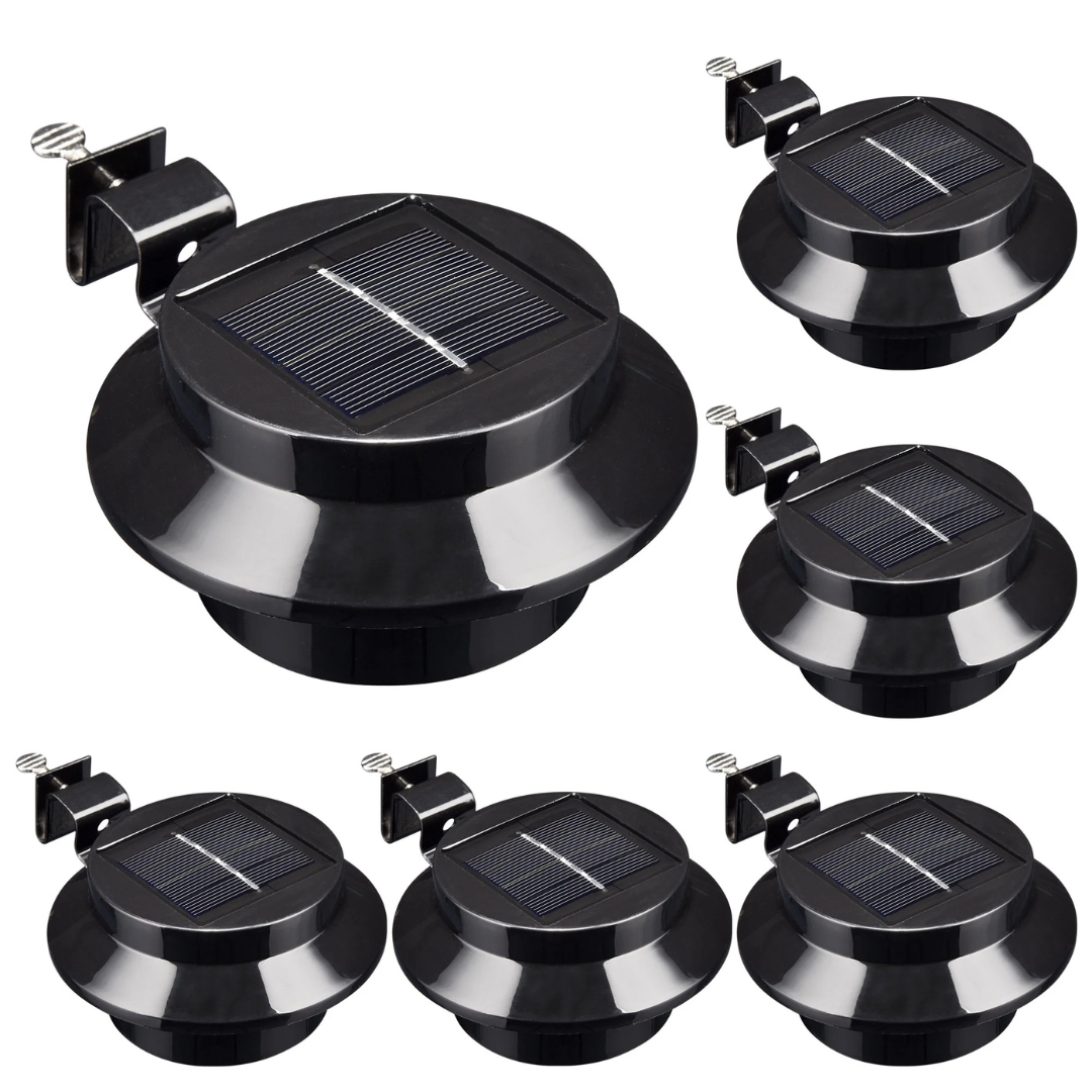 Solar Gutter Lights Set of 2 – Outdoor Solar Lights for Garden Illumination