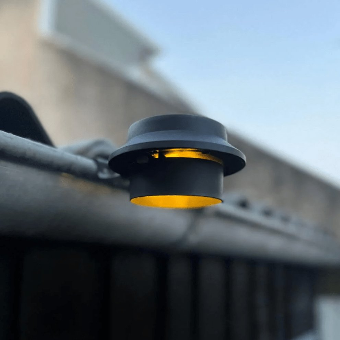 Solar Gutter Lights Set of 2 – Outdoor Solar Lights for Garden Illumination